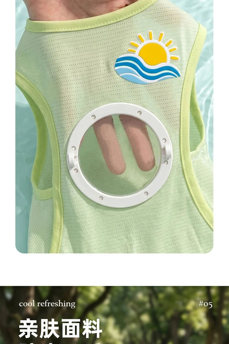 Cooling Dog Vest with Built-in Fan