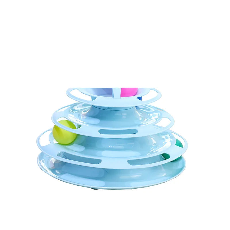 Multi-Level Cat Puzzle Track Toy