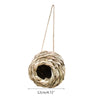 Handwoven Natural Grass Hanging Bird Nest for Small Birds