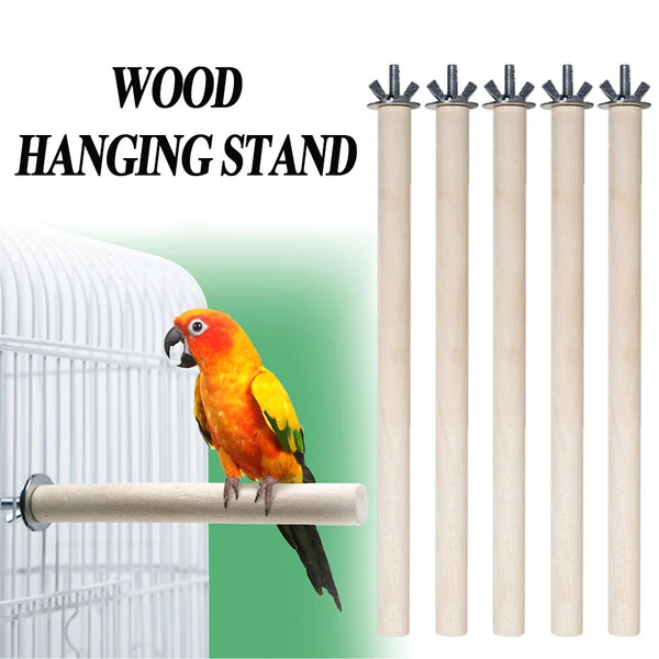 ستاند تعليق خشبي لببغاء