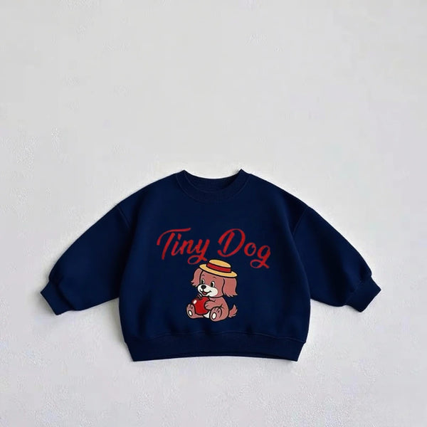 Sudadera con Capucha para Bebé Niño con Estampa de Perro Dibujado