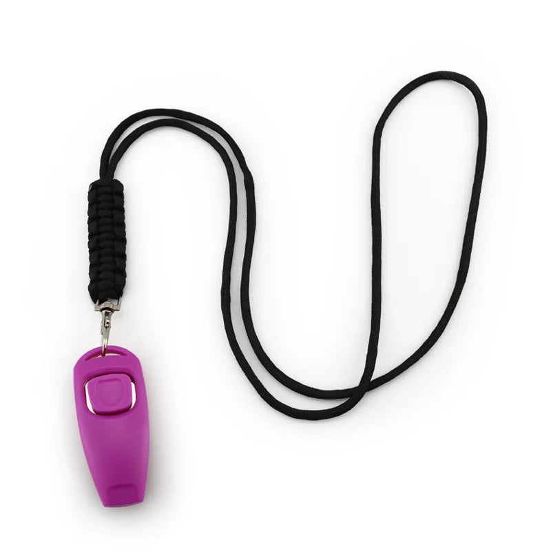Zwei-in-Eins-Hundepfeife und Clicker für das Hundetraining