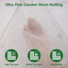 Ultra-Fine Garden Mesh Netting showing light, water, and breathable properties.