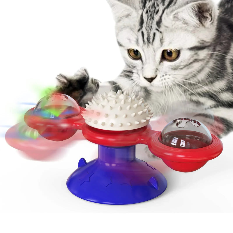 Windmill Cat Toy: Interactive Puzzle Turntable for Cats