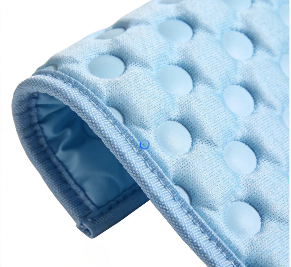 Ice Silk Cooling Pet Mat with Non-Slip Bottom