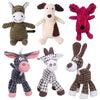 Corduroy Squeaky Plush Dog Toy - Bite-Resistant Animal Shapes