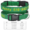 Personalisierte bestickte Nylon-Hundehalsband