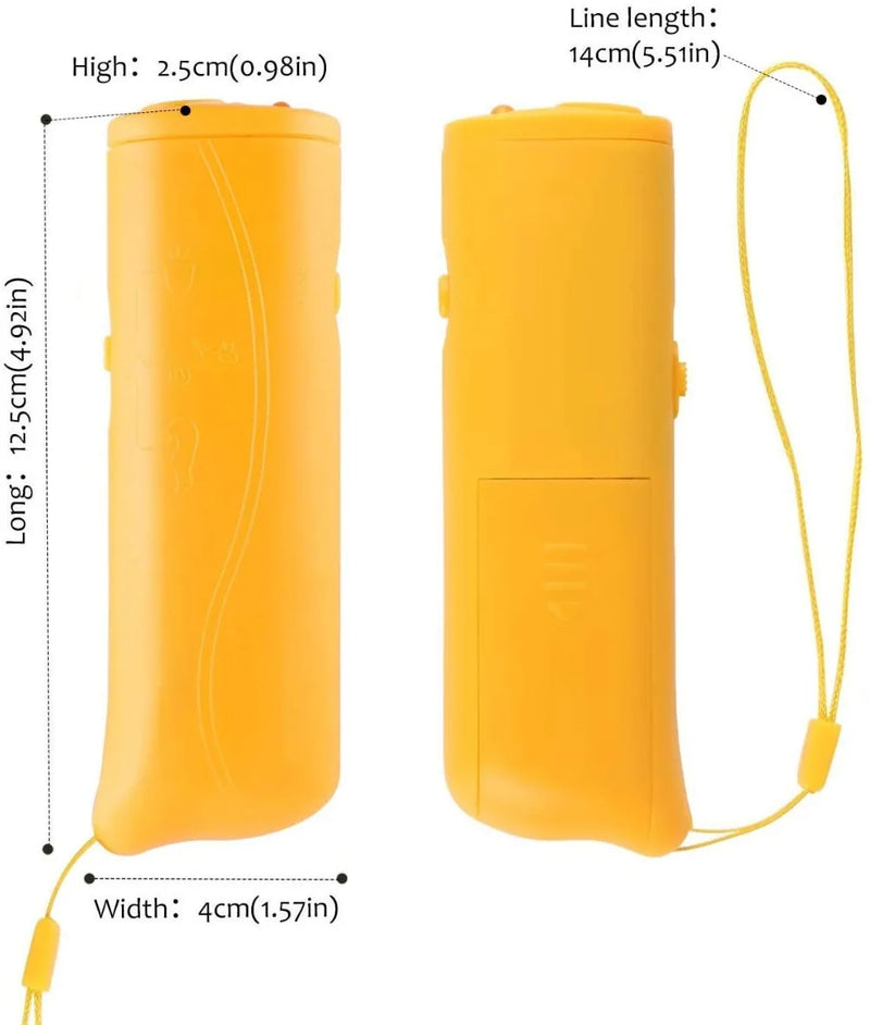 Dog Bark Deterrent Ultrasonic Training Device with LED