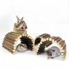 Natural Willow Branch Small Pet Chew Toy with Climbing Arch Bridge