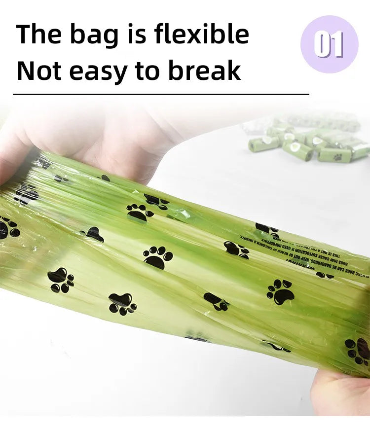 Eco-Friendly Biodegradable Dog Poop Bags with Dispenser