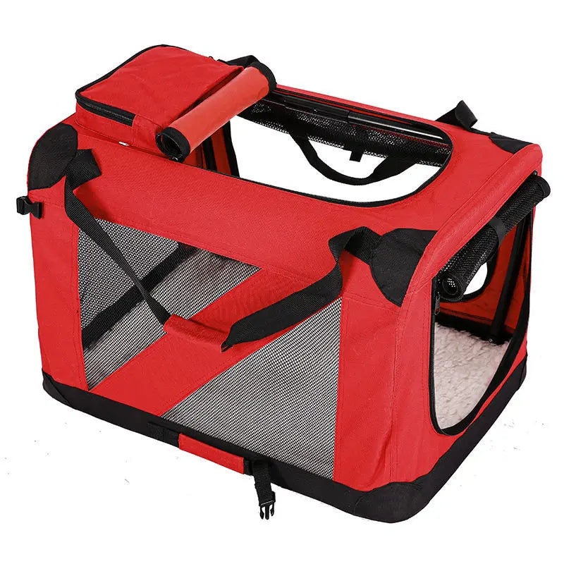 Transportín Plegable para Mascotas con Interior Acolchado