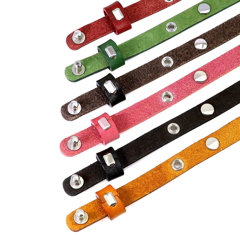 Personalisierte Leder-Halsband für Katzen mit graviertem Namen