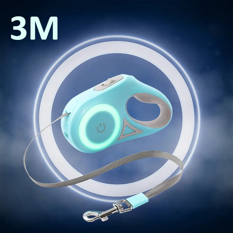 Retractable Dog Leash with LED Light