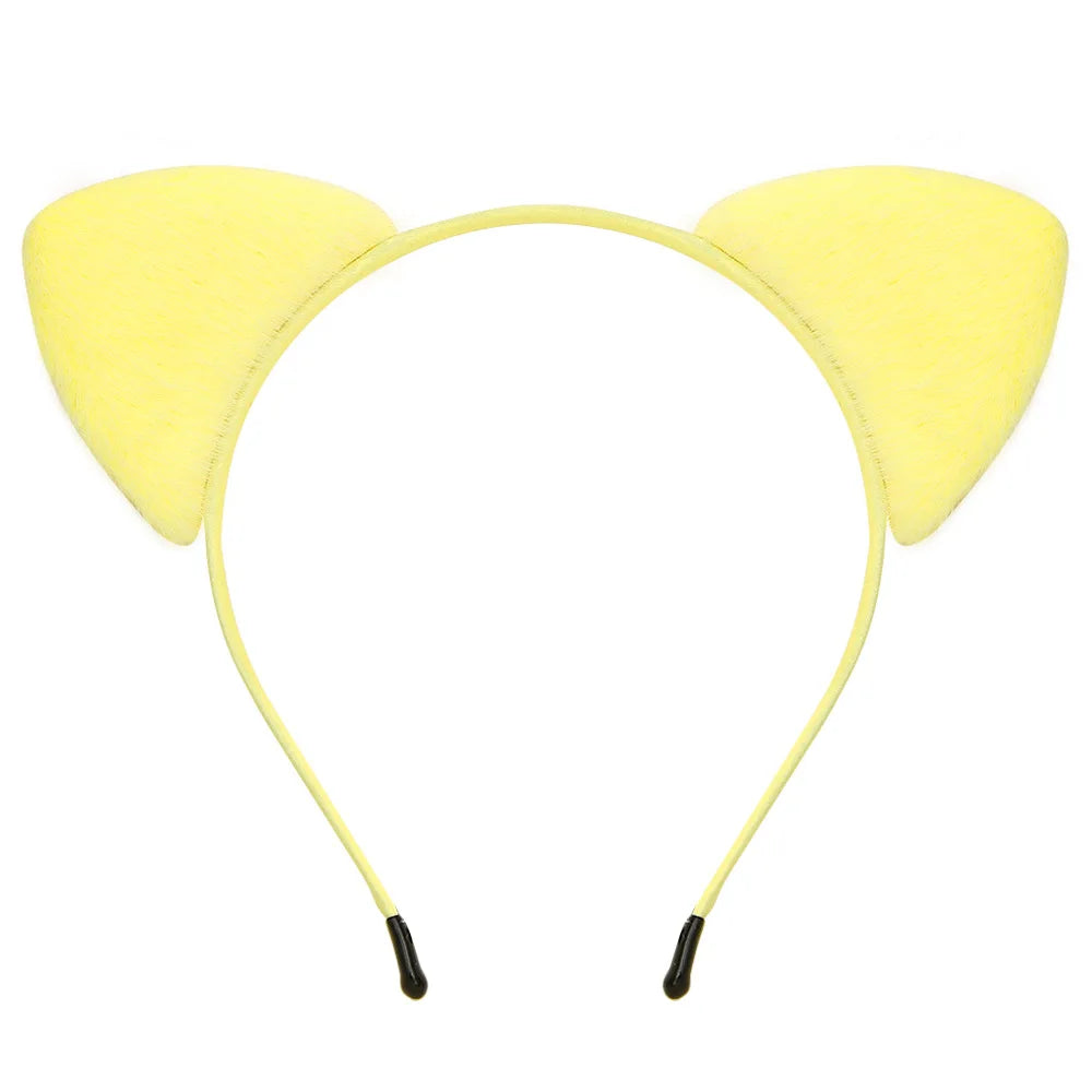 Furry Cat Ears Headband for Cosplay and Parties