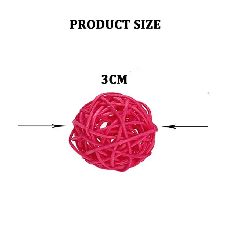 10pcs Parrot Chewing Toy Balls - Interactive Bird Training Toys