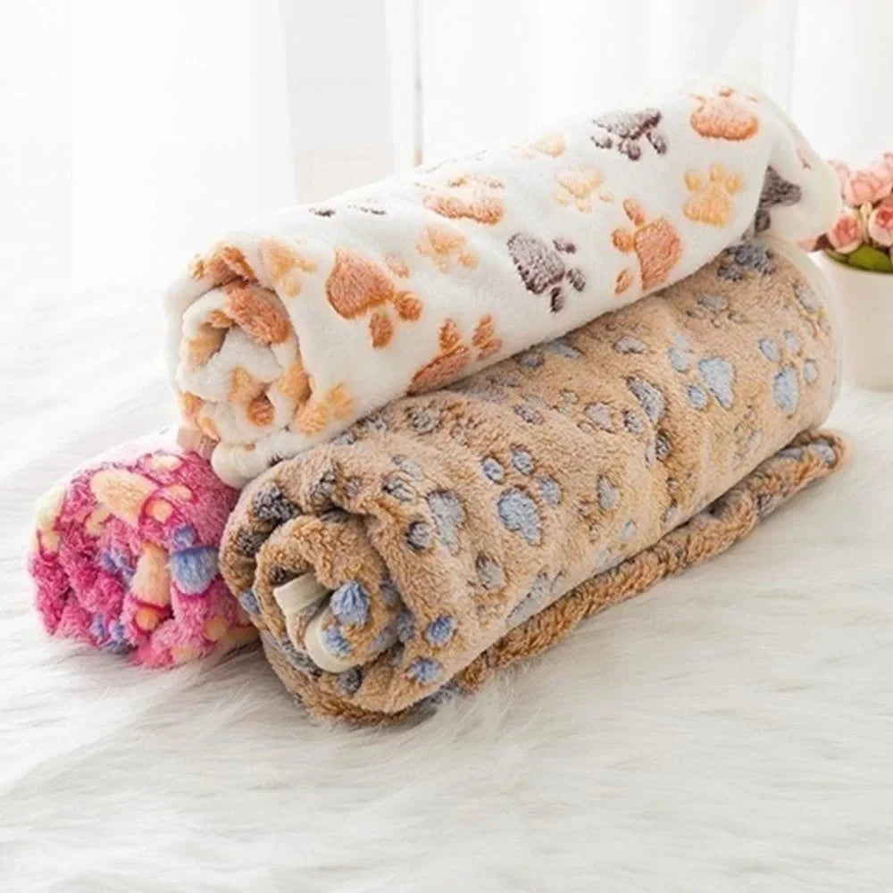Cozy Fleece Pet Bed Mat & Blanket for Dogs, Cats, and Small Animals