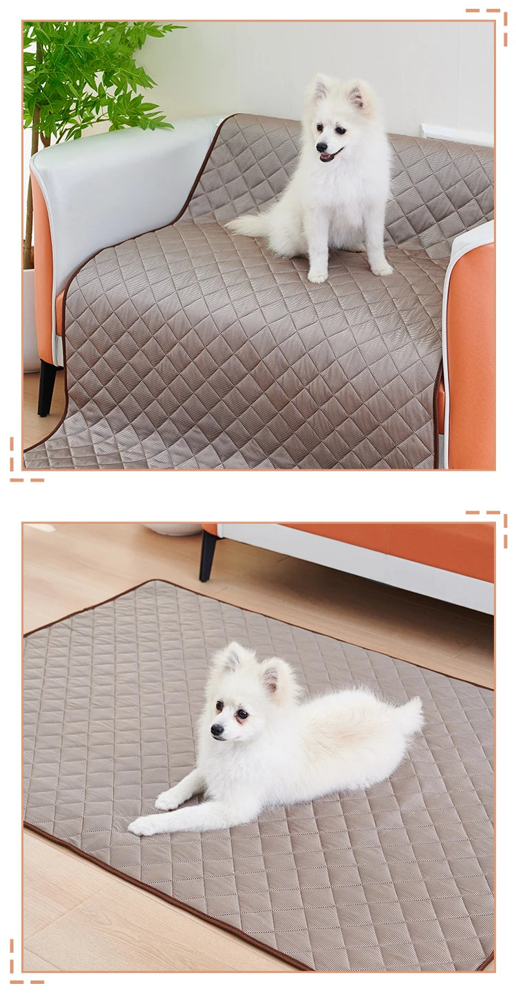 Washable Dog Cooling Mat with Ice Silk Fabric