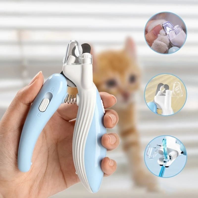 LED Pet Nail Clippers with Safety Lock for Dogs and Cats