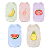 Breathable Fruit Print Pet Vest for Small Dogs and Cats