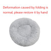 Cozy Plush Round Pet Bed for Dogs and Cats