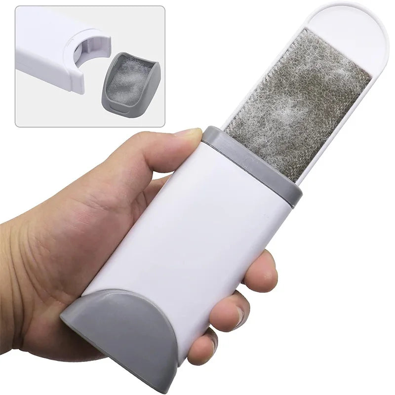 Dual-Sided Reusable Lint and Pet Hair Remover Brush