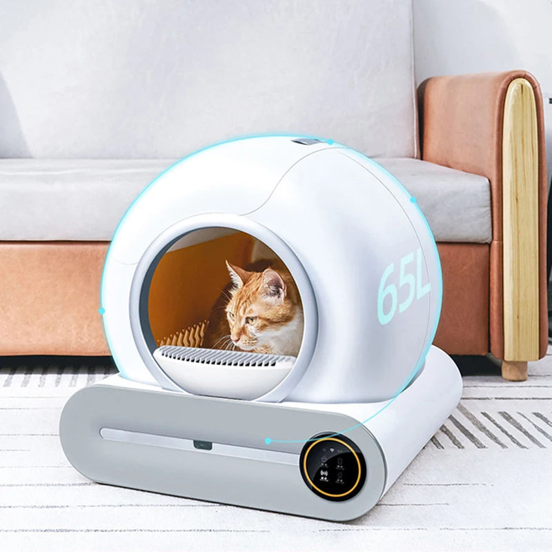 Automatische, selbstreinigende geschlossene Katzentoilette