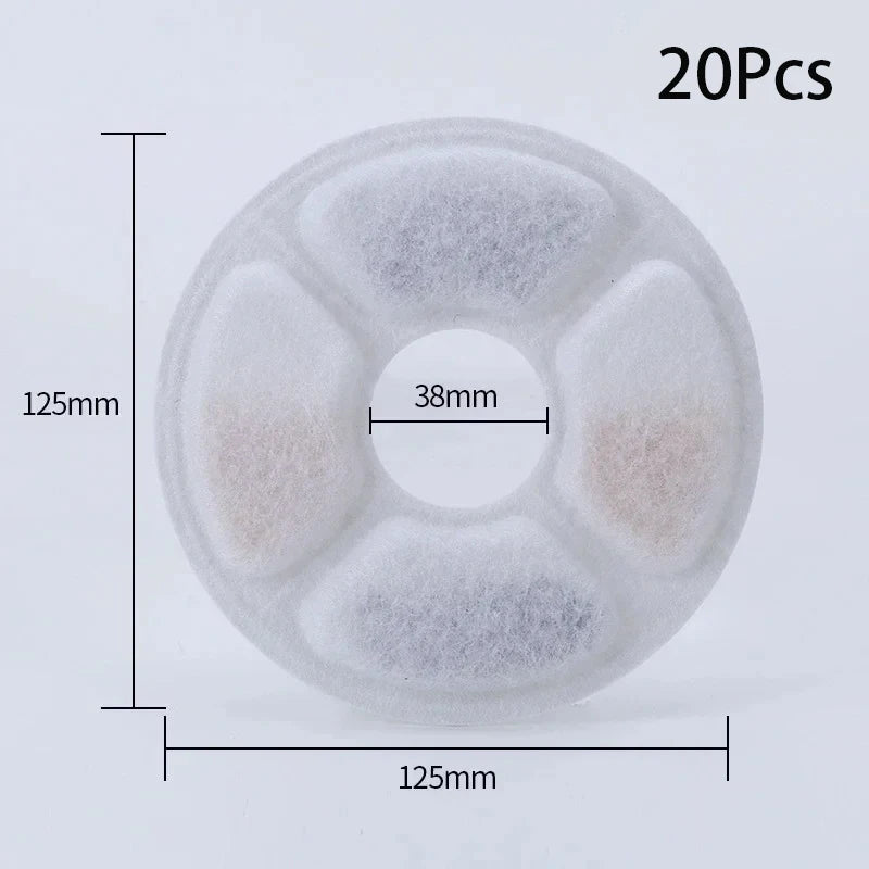Replacement Activated Carbon Filters for Pet Water Fountains