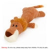 Bite-Resistant Plush Dog Toy Lion Wolf Elephant Squeaky