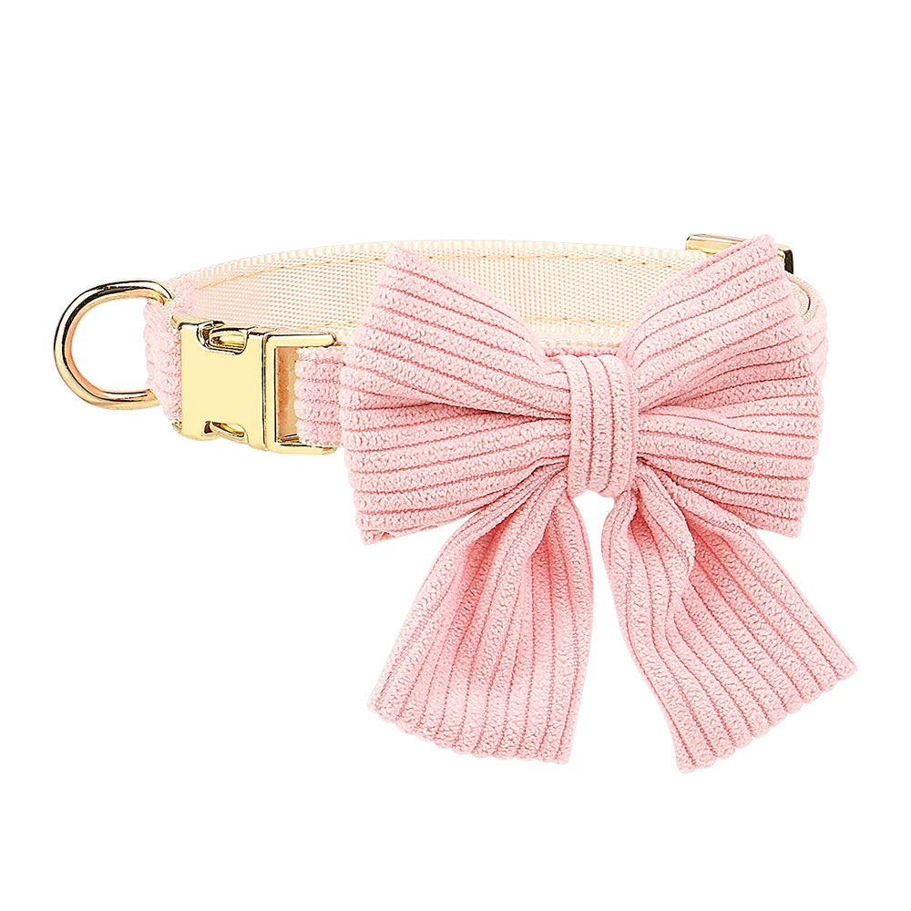 Bowknot Dog Harness, Collar & Leash Set