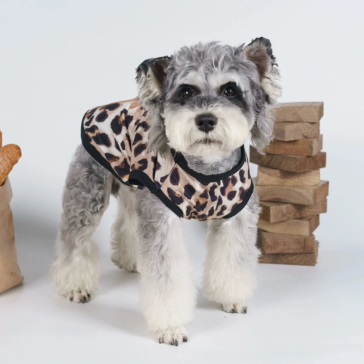 Leopard Print Pet Vest for Small Dogs & Cats – Breathable Summer Style