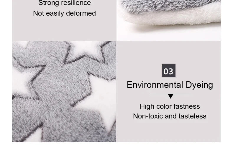Tapis de Sommeil pour Animaux en Flanelle