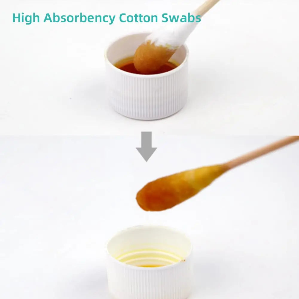 Extra-Long Double-Tipped Cotton Swabs for Pet Ear Care