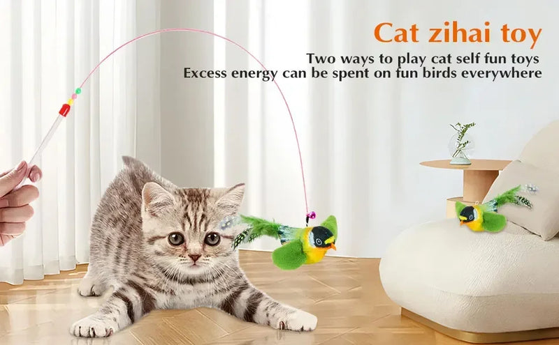 Interaktives Zwitscherndes Vogel-Spielzeug für Katzen