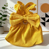 Vintage Corduroy Pet Dress with Bow and Ruffle Skirt