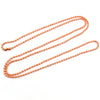 A set of ball necklaces with a gold and silver plated finish displayed on a white background.