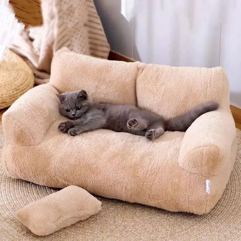 Machine Washable Cat Sofa Bed with Removable Cover