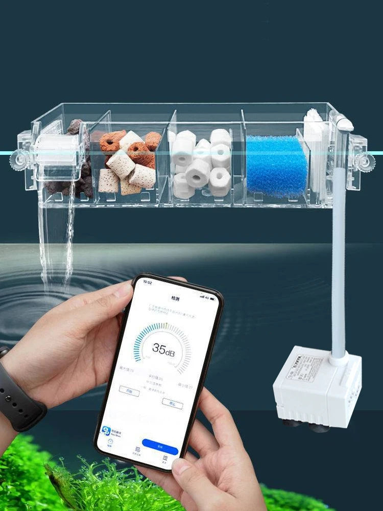 Filtre Cascade pour Aquarium à Fixer au Mur avec Pompe