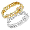 Luxury Crystal Cuban Chain Cat Collar with Safety Buckle