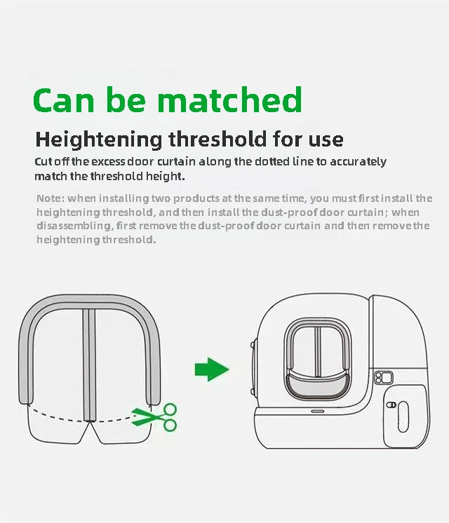 Magnetischer staubdichter Vorhang für intelligente Katzentoiletten