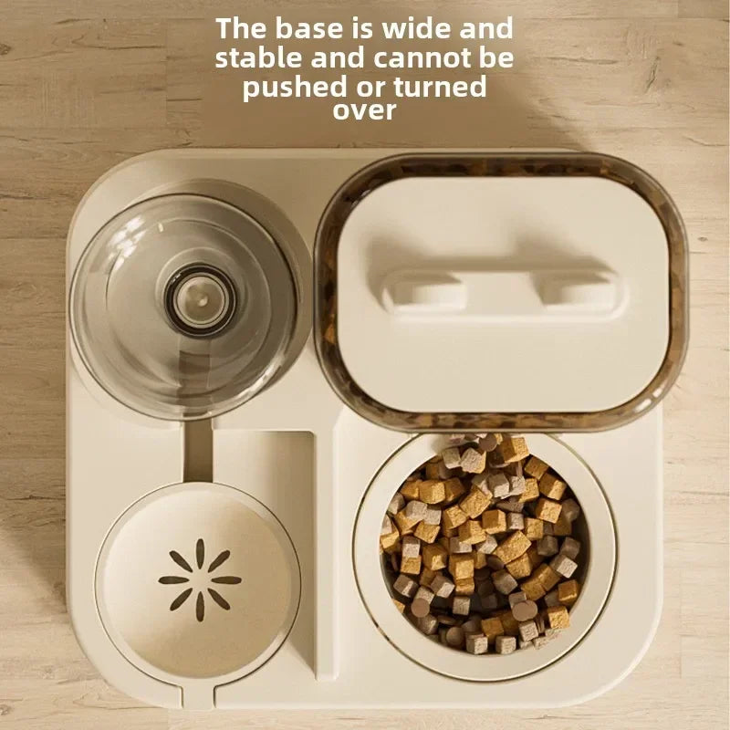Gravity Pet Feeder and Water Fountain Set