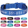 Personalisierte bestickte Nylon-Hundehalsband
