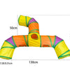Foldable Cat Play Tunnel with S-Shaped Design
