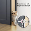 No-Drill Adjustable Cat Door Latch with Stabilizer