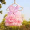 Vestido de Encaje a Rayas para Gatos y Perros