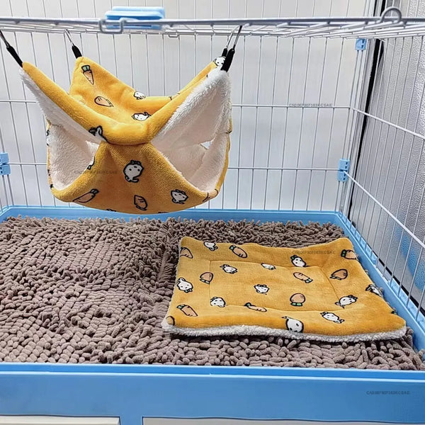 حصيرة سرير ناعمة للحيوانات الصغيرة: أرانب، هامستر، خنزير غينيا