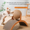 2-in-1 Cat Scratching Ball and Wooden Scratcher