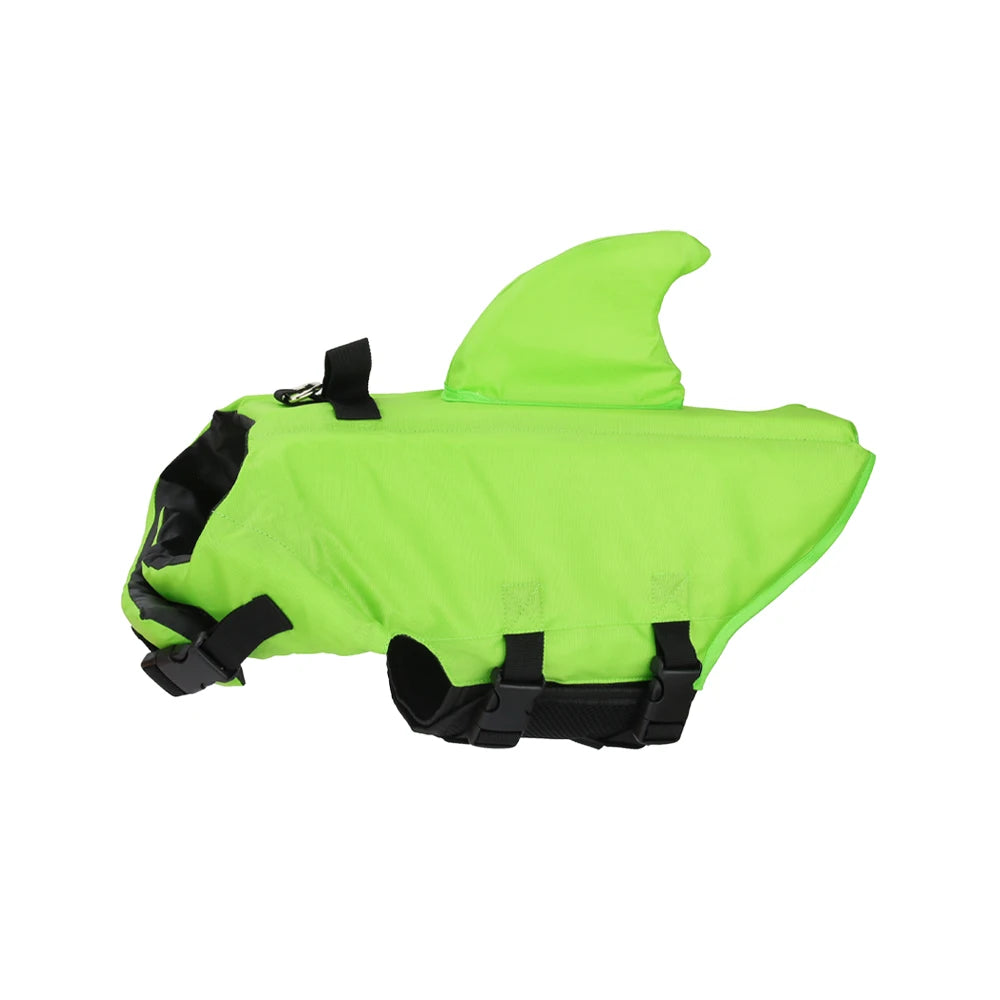 Neon-limengrüne Hundewestejacke zum Schwimmen oder Wasseraktivitäten