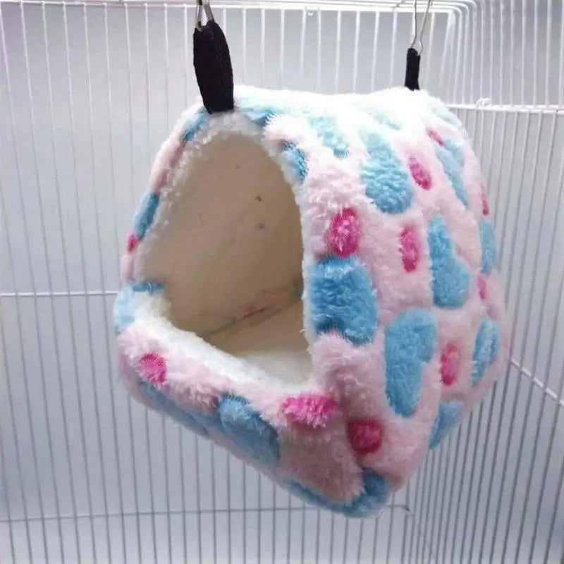 Cozy Plush Pet Nest with Secure Hanging Loop