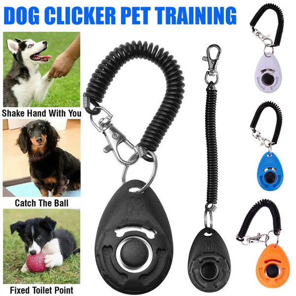 Pet Trainer Dog Training Clicker with Adjustable Wrist Strap
