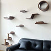 Wall-Mounted Cat Hammock and Climbing Stairs with Scratcher